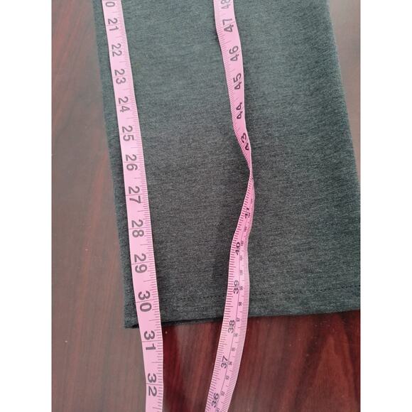 So Slimming by Chico's Pants Wmn's Sz L Gray Stretch Knit Straight Leg 5 Pocket - Picture 10 of 14